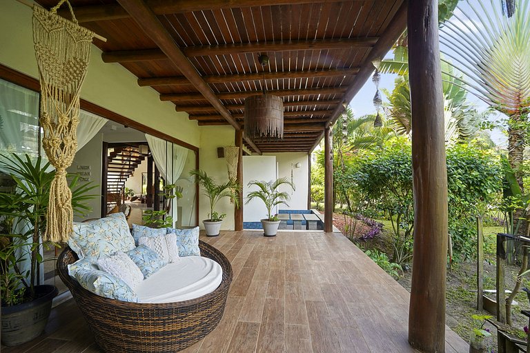 Bah148 - Fantástica villa pé na areia em Ilhéus