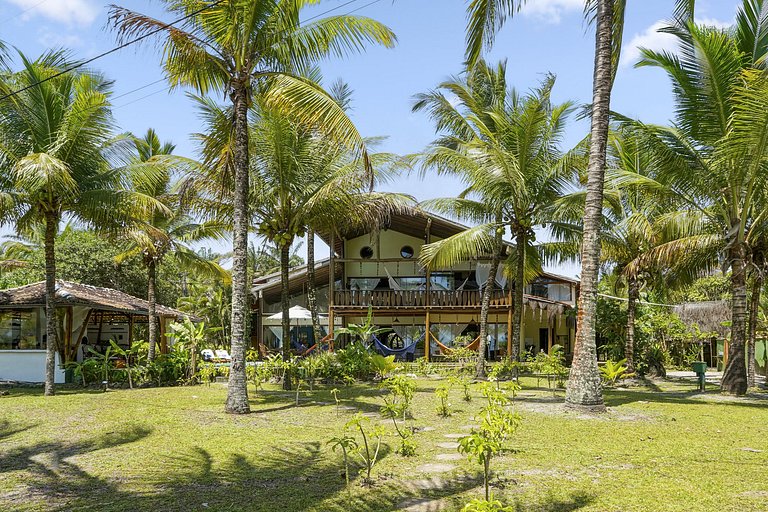 Bah148 - Fantástica villa pé na areia em Ilhéus