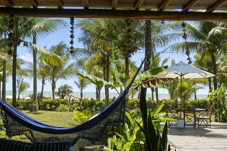 Bah148 - Fantástica villa pé na areia em Ilhéus