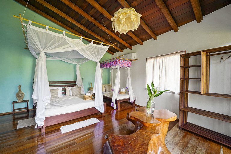 Bah148 - Fantástica villa pé na areia em Ilhéus