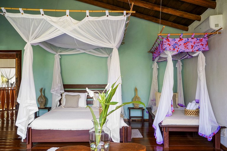 Bah148 - Fantástica villa pé na areia em Ilhéus