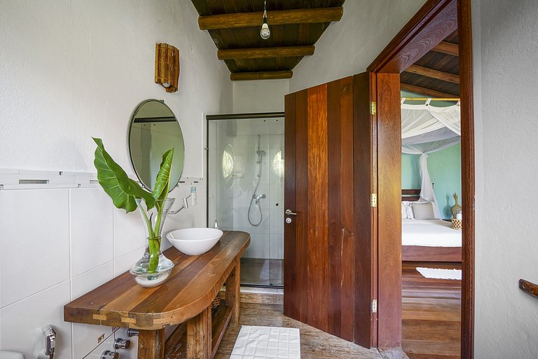 Bah148 - Fantástica villa pé na areia em Ilhéus