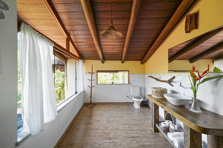 Bah148 - Fantástica villa pé na areia em Ilhéus