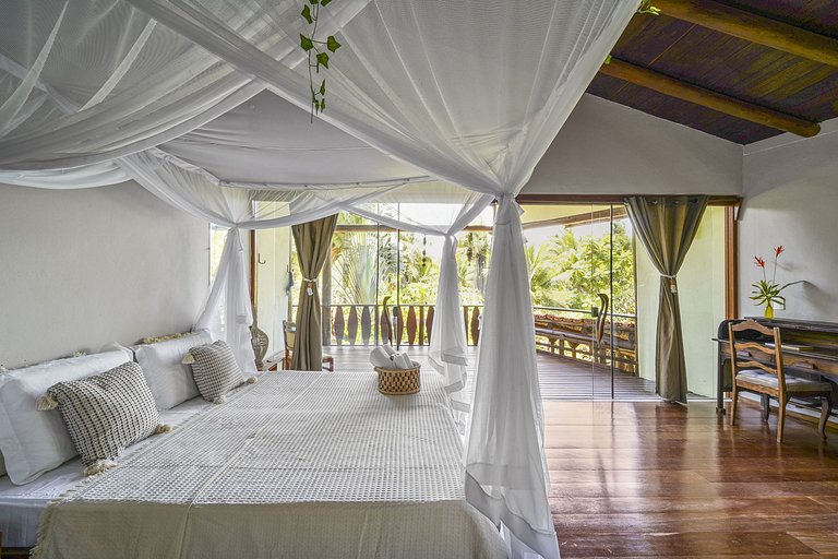 Bah148 - Fantástica villa pé na areia em Ilhéus