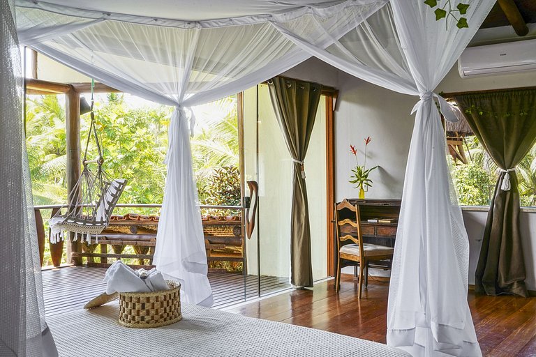 Bah148 - Fantástica villa pé na areia em Ilhéus