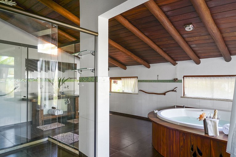 Bah148 - Fantástica villa pé na areia em Ilhéus