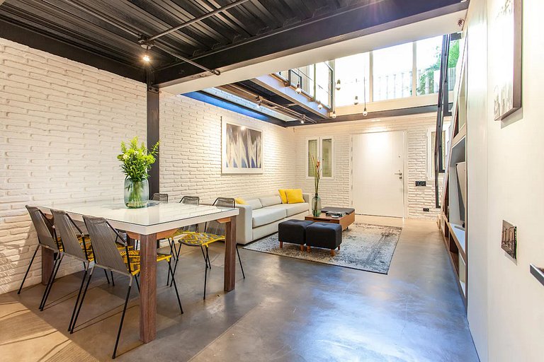 Car040 - Lindo loft de 2 quartos no Centro Histórico