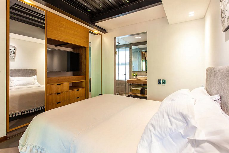 Car040 - Lindo loft de 2 quartos no Centro Histórico