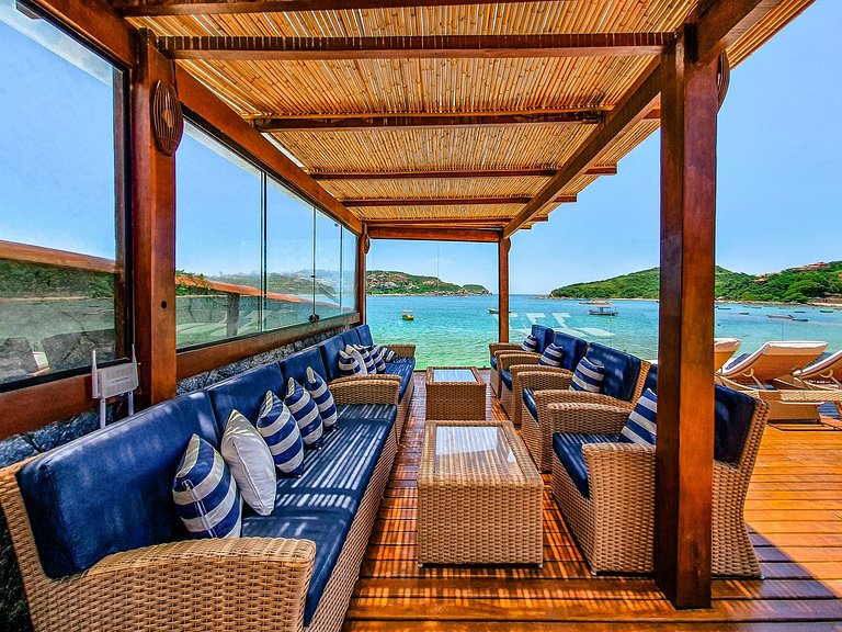Buz057 - Exuberant beachfront house in Búzios
