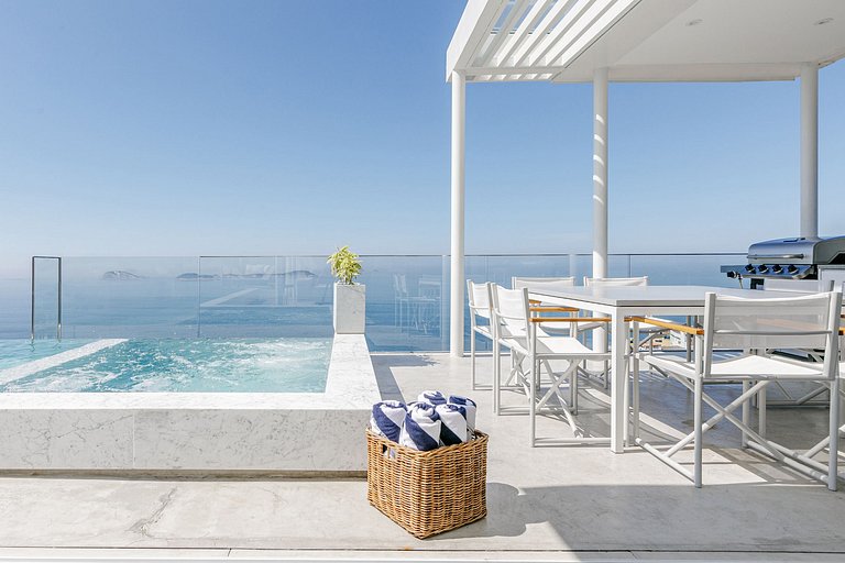 Rio088 - Fantástica cobertura de 4 suítes no Vidigal