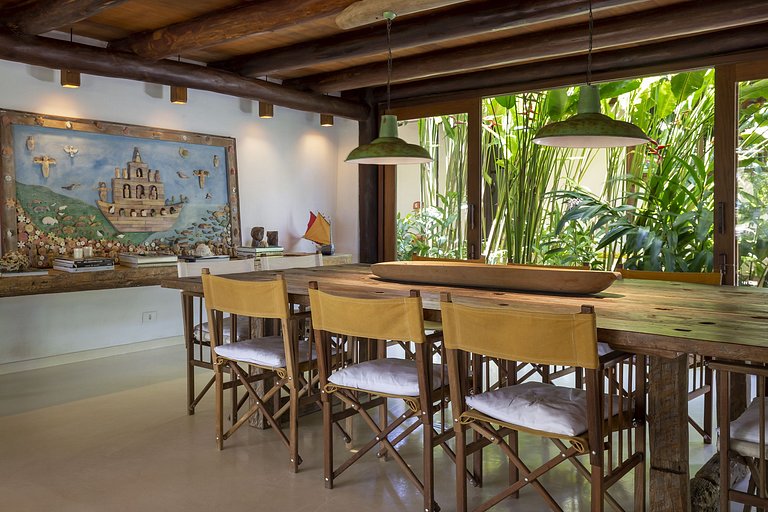 Bah008 - Linda casa de luxo beira-mar em Trancoso