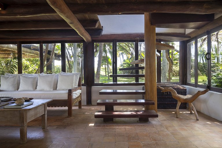 Bah008 - Linda casa de luxo beira-mar em Trancoso