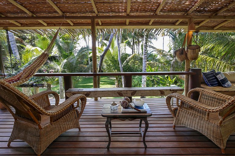 Bah008 - Linda casa de luxo beira-mar em Trancoso