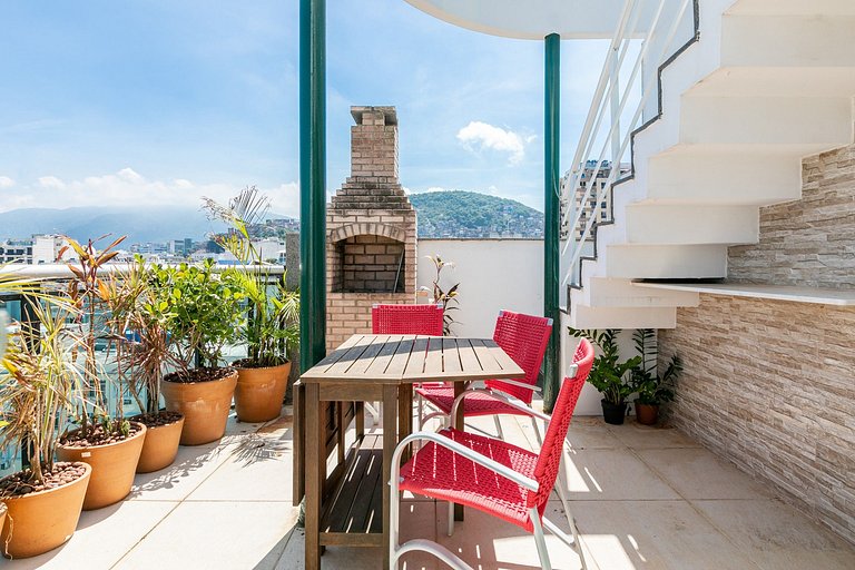 Rio066 - Cobertura de 3 quartos em Ipanema