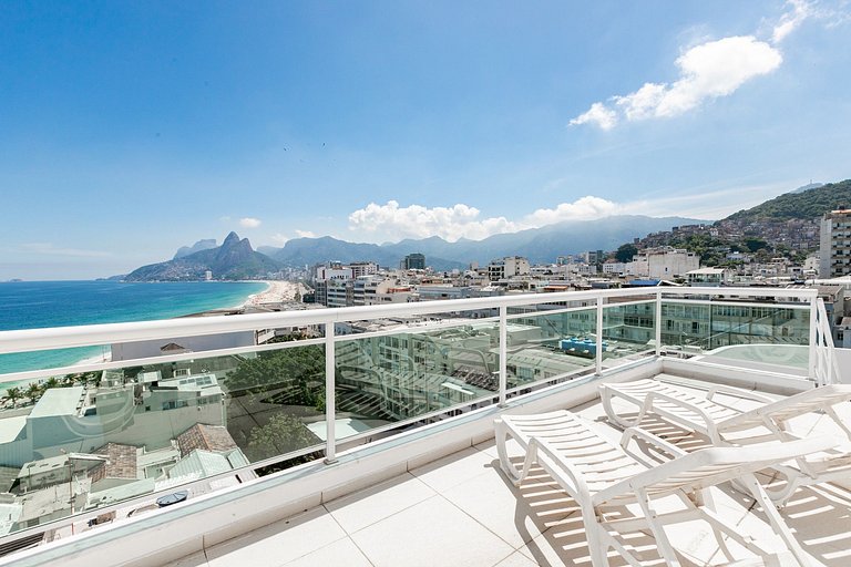 Rio066 - Cobertura de 3 quartos em Ipanema