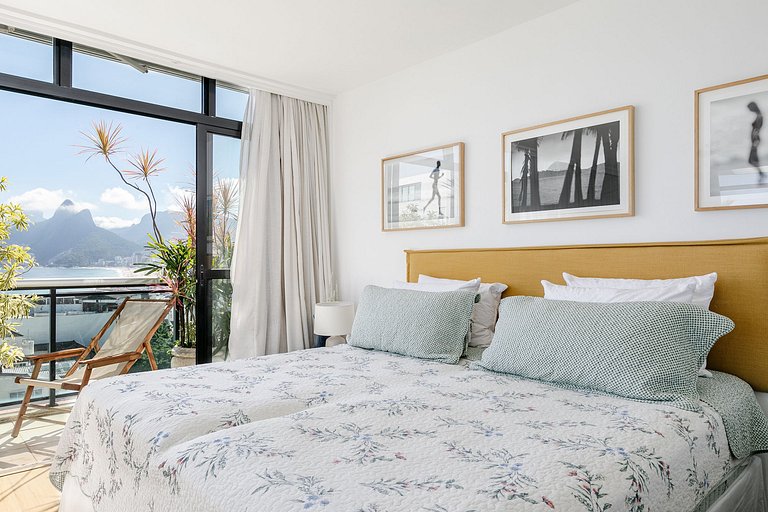 Rio069 - Linda cobertura de 3 quartos em Ipanema