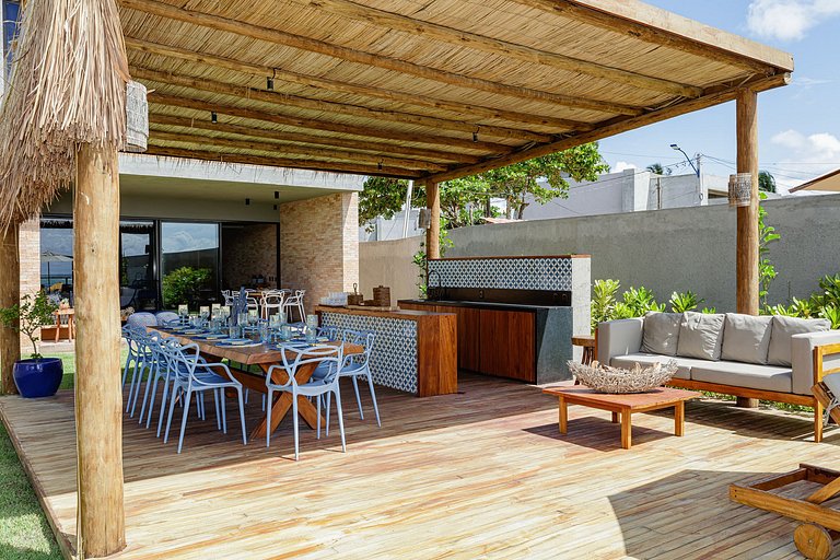 Ala002 - Trois villas pieds dans l'eau sur la plage de Marce