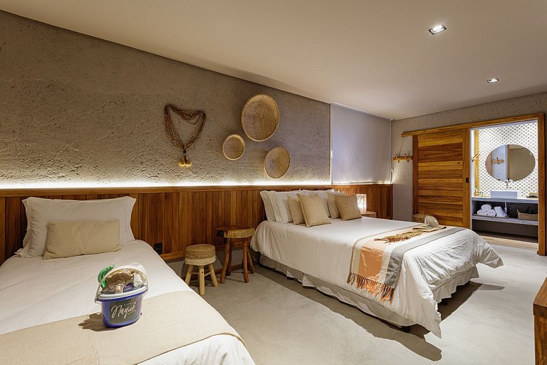 Ala002 - Tres casas sobre la arena en Passo do Camaragibe