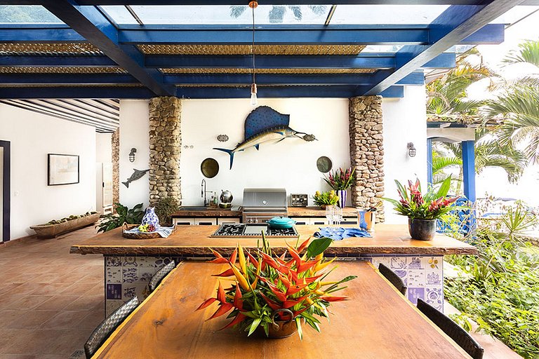 Pty013 - Maravilhosa villa beira-mar privativa em Paraty