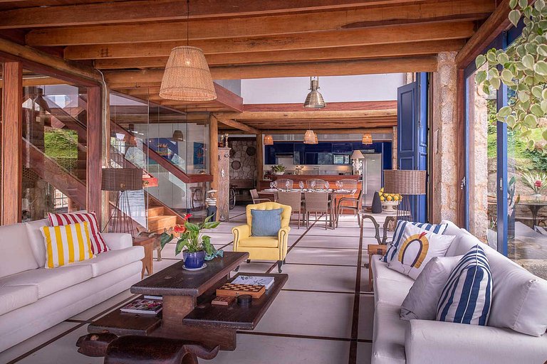 Pty014 - Exuberante loft privado junto al mar en Paraty