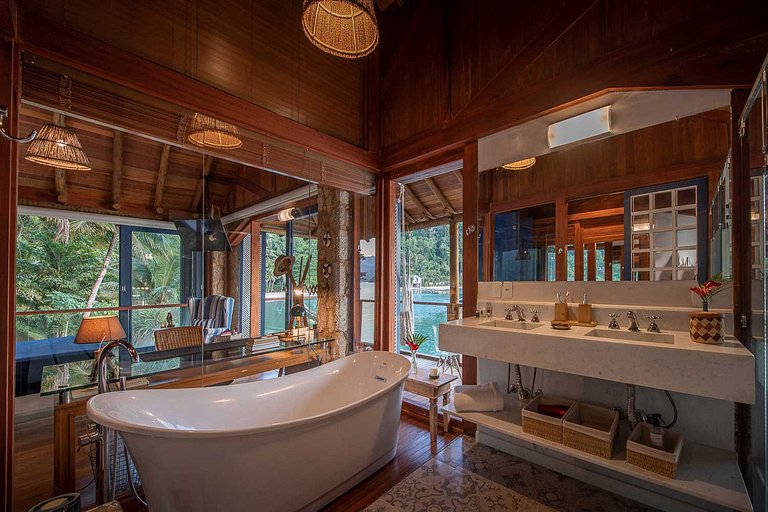 Pty014 - Exuberante loft privado junto al mar en Paraty