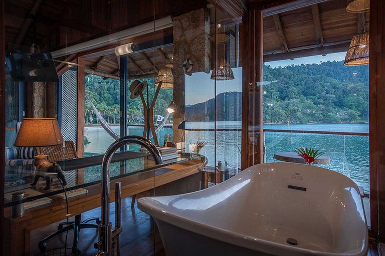 Pty014 - Exuberante loft privado junto al mar en Paraty