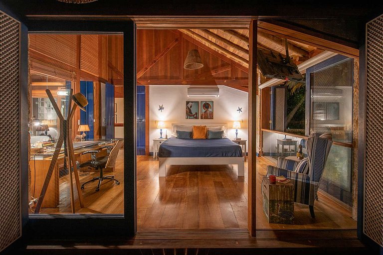 Pty014 - Exuberante loft privado junto al mar en Paraty