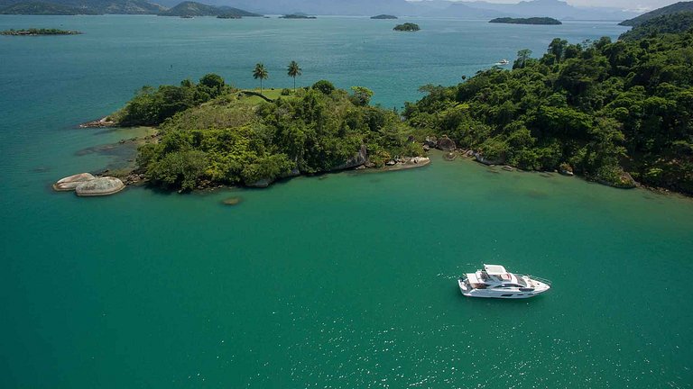 Pty013 - Maravilhosa villa beira-mar privativa em Paraty