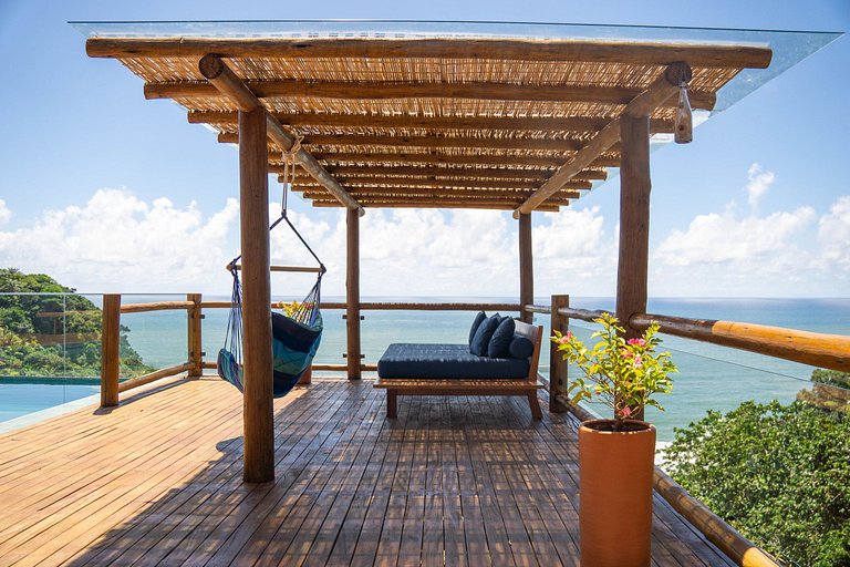 Bah151 - Casa de 6 quartos com vista mar em Itacaré