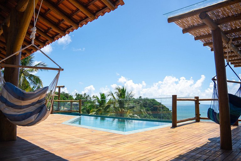 Bah151 - House with 5 suites with sea view in Itacaré