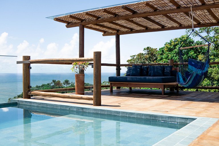 Bah151 - Casa de 6 quartos com vista mar em Itacaré