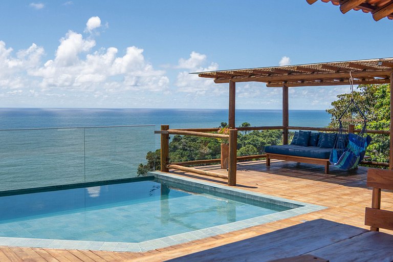 Bah151 - Casa de 6 quartos com vista mar em Itacaré