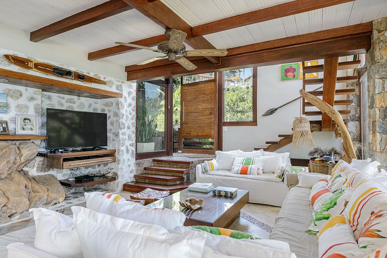 Ang056 - Magnifique maison sur le sable avec plage privée