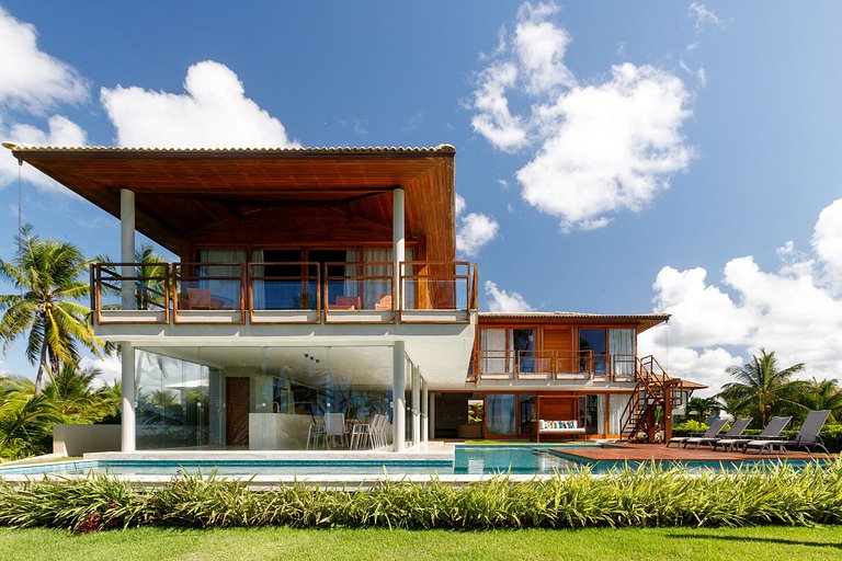 Bah421 - Hermosa villa frente al mar en Praia Forte