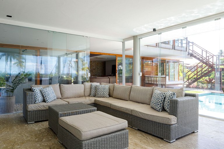 Bah421 - Hermosa villa frente al mar en Praia Forte