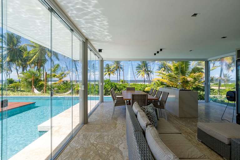 Bah421 - Linda villa frente mar em Praia Forte