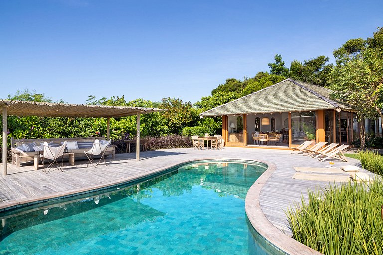 Bah085 - Villa vista mar perto do Rio da Barra