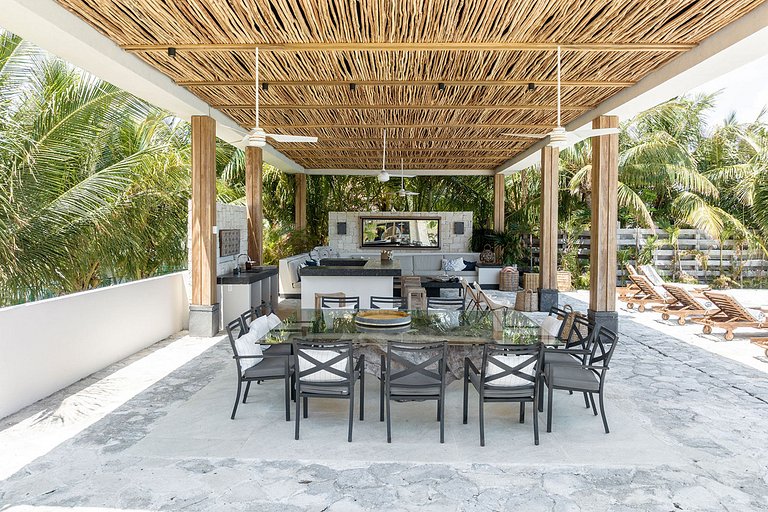 Can003 - Villa de luxo à beira-mar em Cancún