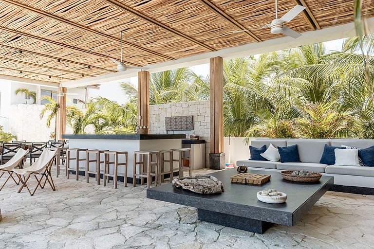 Can003 - Villa de luxo à beira-mar em Cancún