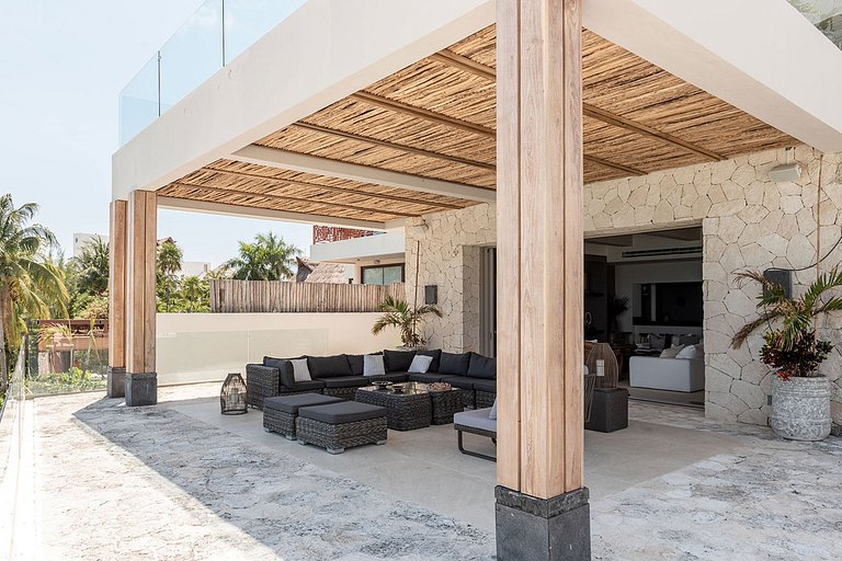 Can003 - Villa de luxo à beira-mar em Cancún