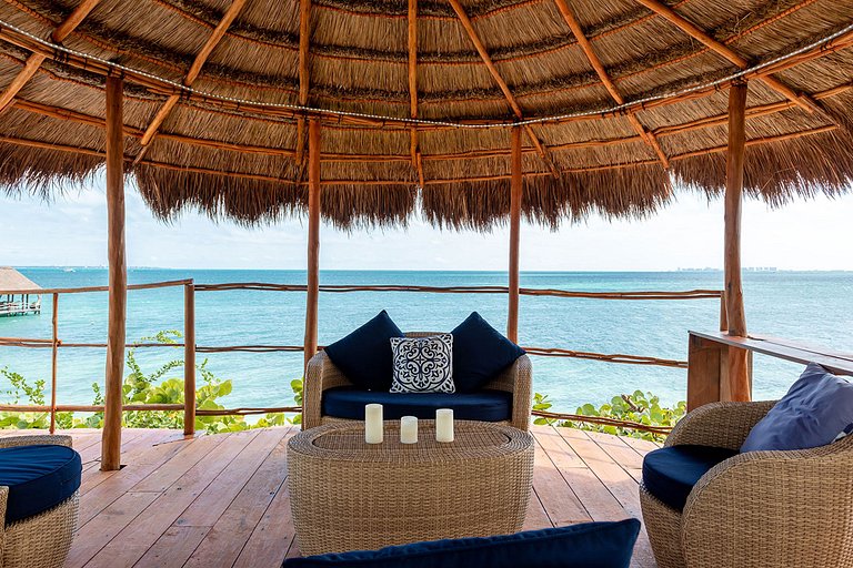 Can005 - Villa de luxo na praia em Cancún