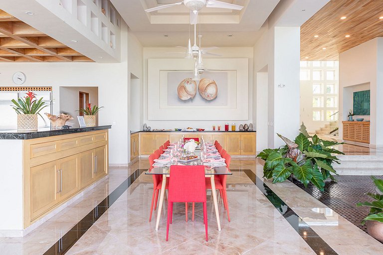 Can005 - Villa de luxo na praia em Cancún