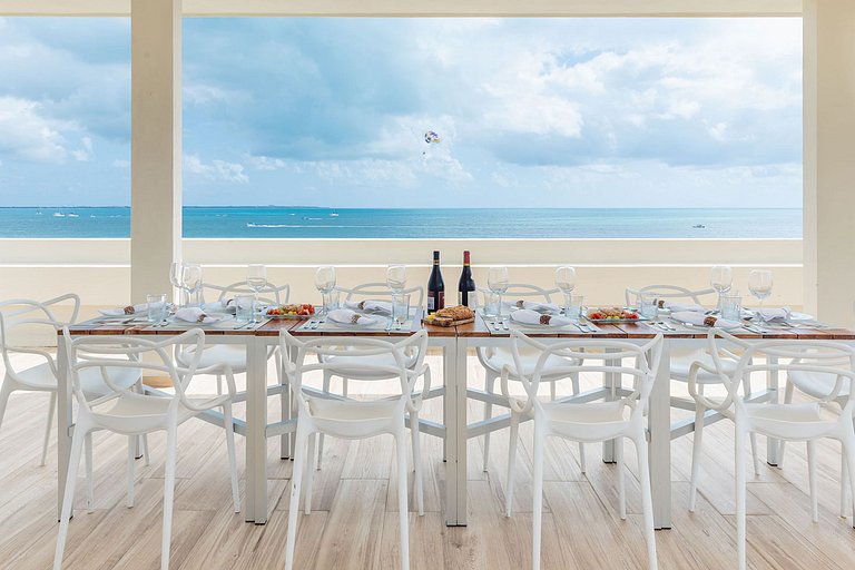 Can005 - Villa de luxo na praia em Cancún