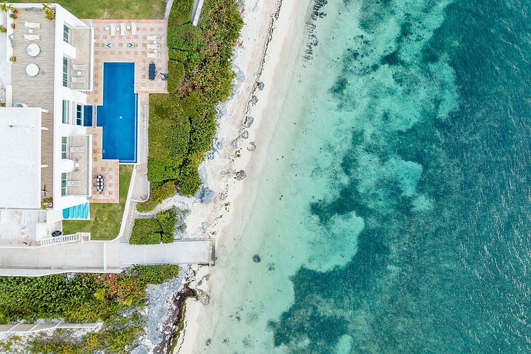 Can005 - Villa de luxo na praia em Cancún