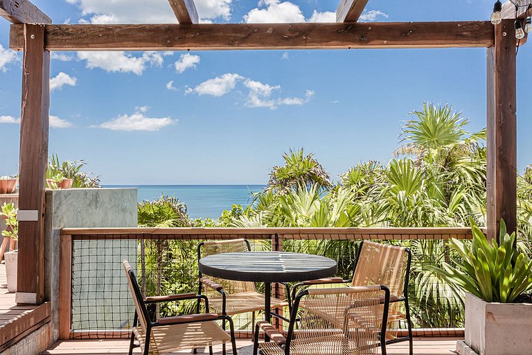 Tul010 - Fabulosa casa frente mar com vista 360 em Cancún