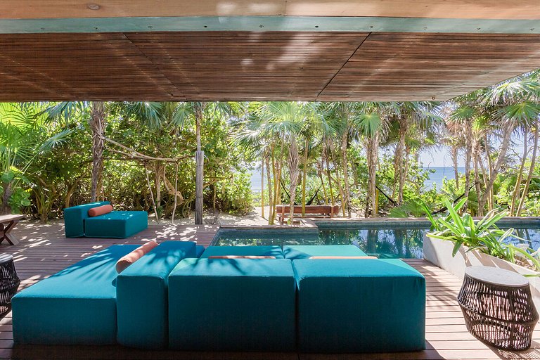 Tul010 - Fabulosa casa frente mar com vista 360 em Cancún