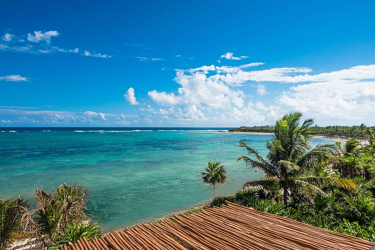 Tul023 - Fantástica casa frente al mar en Tulum