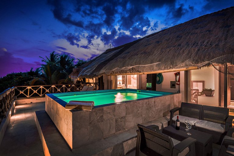 Tul027 - Increíble villa frente al mar en Tulum