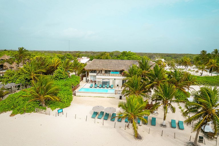 Tul027 - Incrível villa frente mar em Tulum