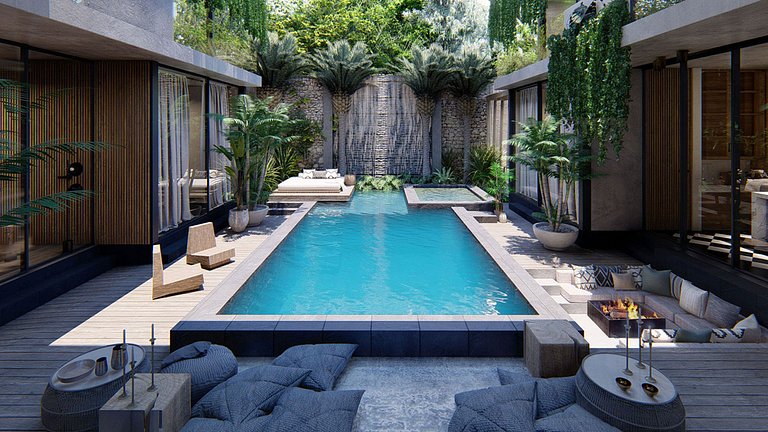 Tul042 - Superbe villa à Tulum avec piscine et home cinéma